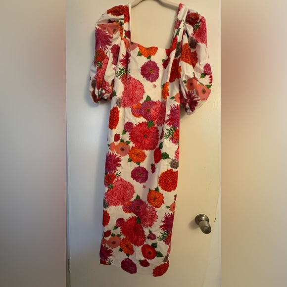 LA DOUBLEJ Sizzler floral cotton-blend midi dress (NWT) - Picture 5 of 8
